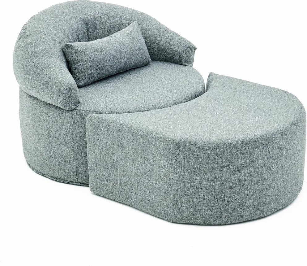 Krevate-kolltuk një vendësh, Pitta, ngjyrë gri, Atelier del Sofa