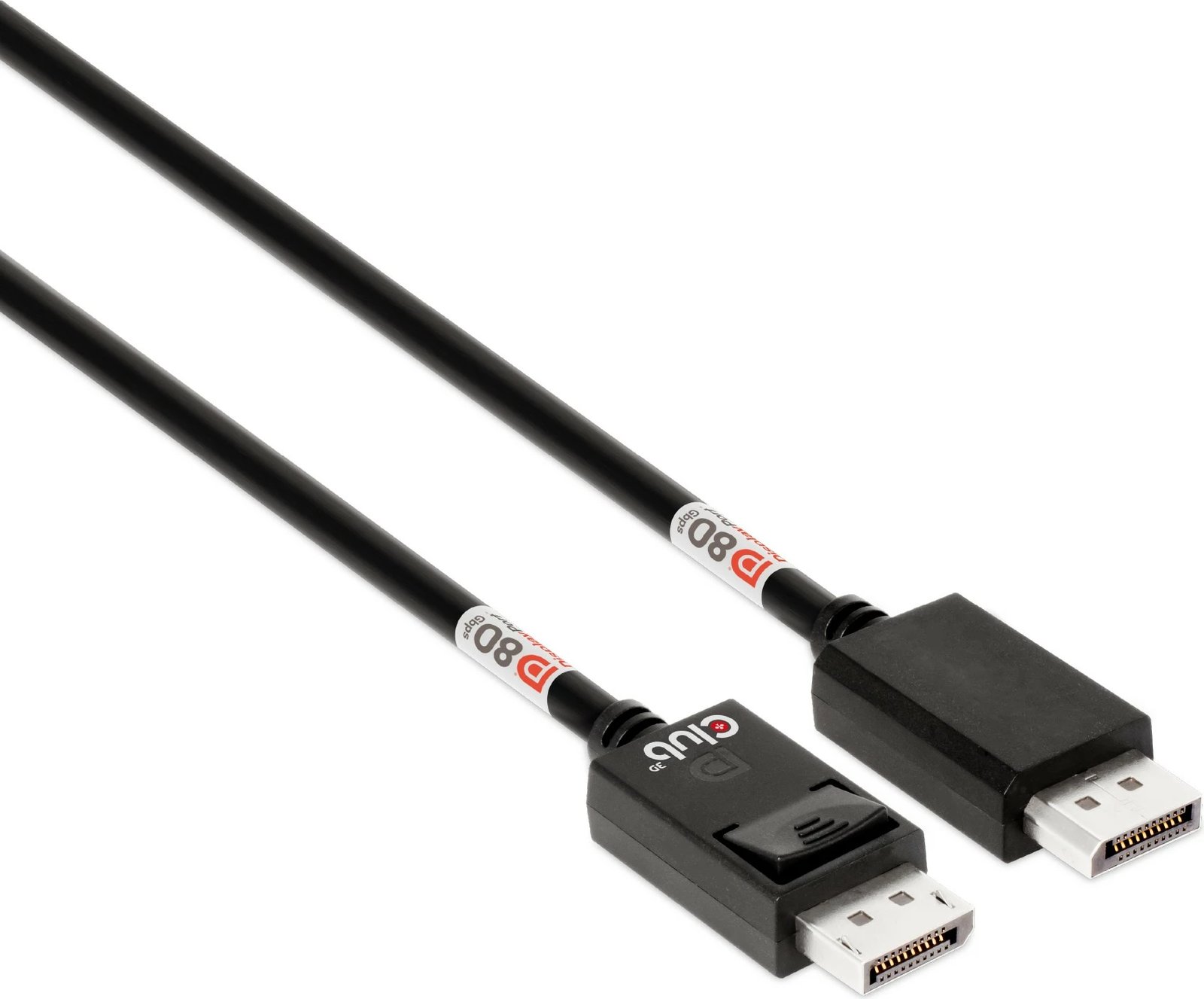 Kabllo DisplayPort Club3D DP-Kabel 2.1 DP80, 1.6m, e zezë