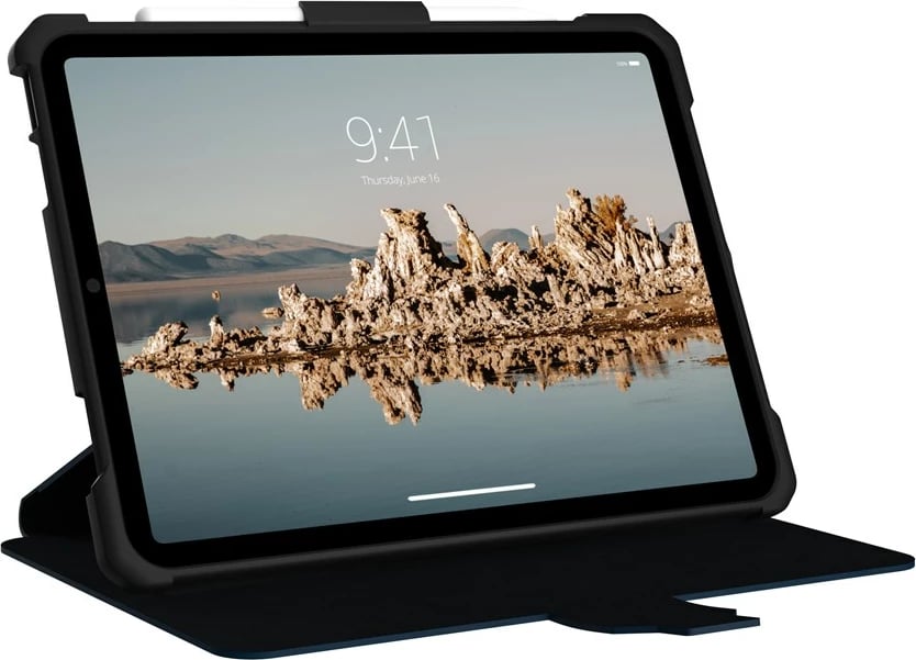 Mbështjellës Urban Armor Gear Metropolis SE për iPad 10.9", poliuretani, zi/kaltër