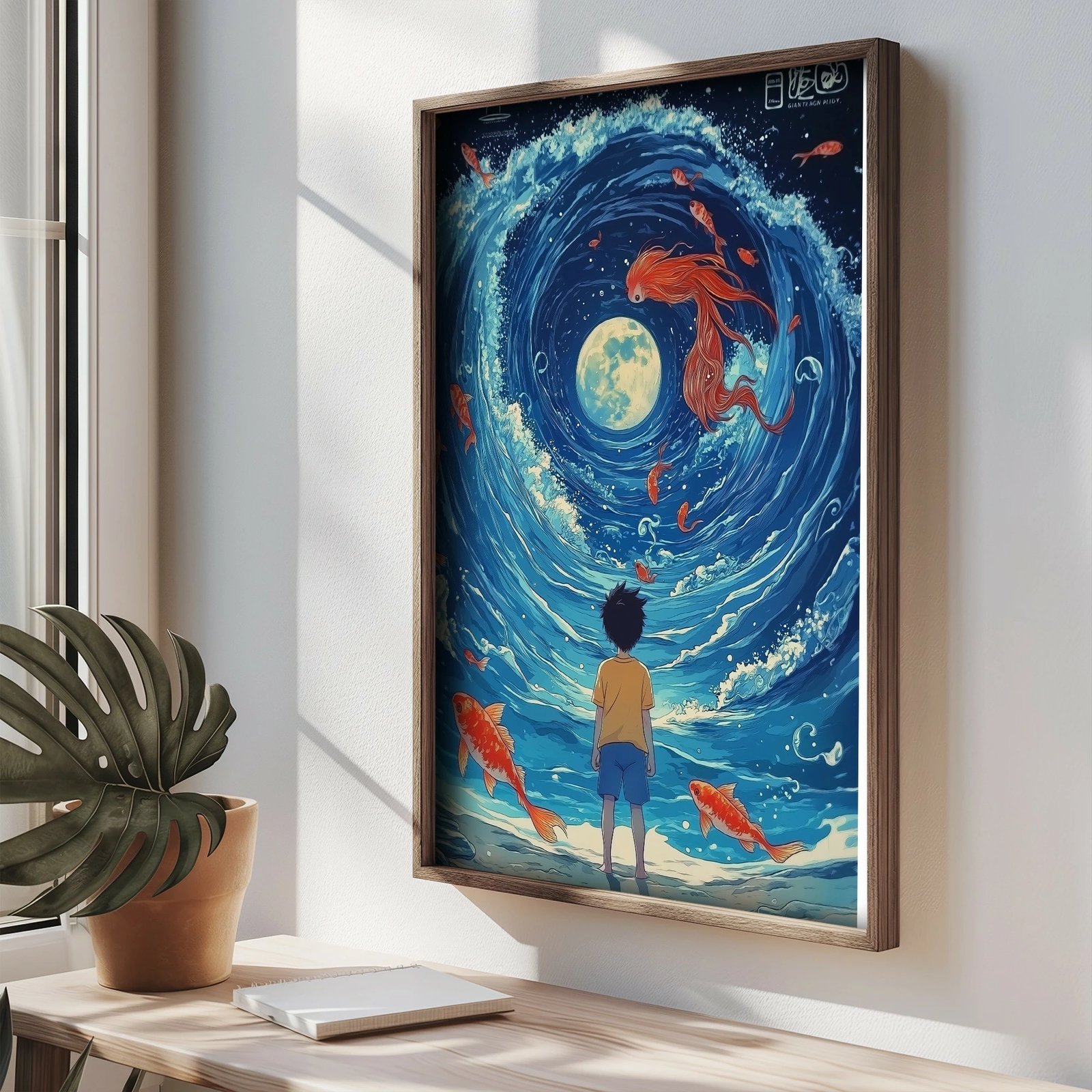 Pikturë dekorative me kornizë MDF, shumëngjyrëshe, Wallity, TUN109-XL, 50x70x3.5cm