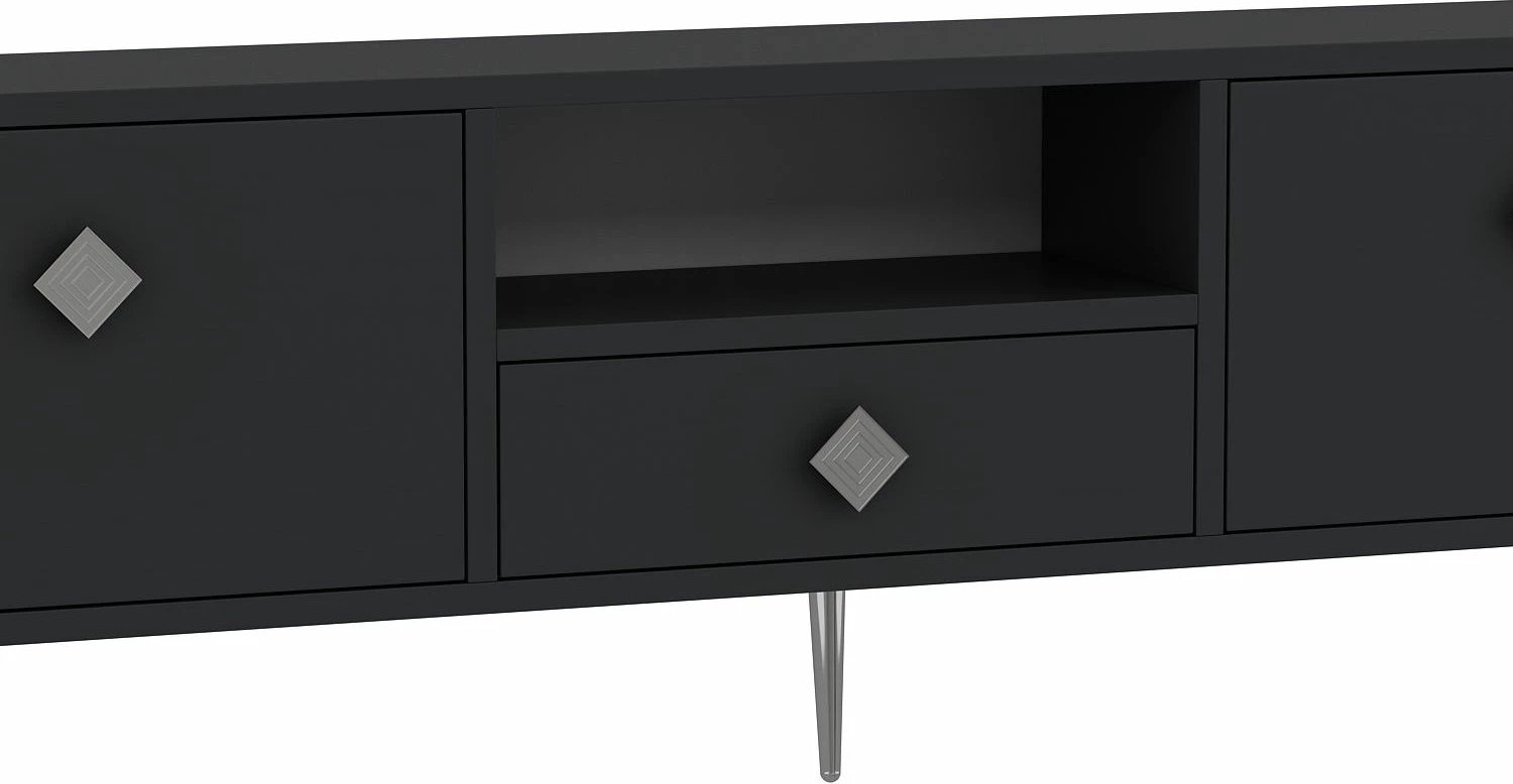 Komodë TV Skye Decor, anthracite, silver, 1308-DROP-1