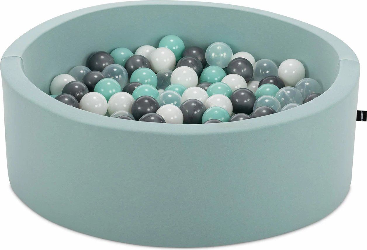 Pishinë topash për fëmijë, ngjyrë mint, Bubble Pop 200 v1