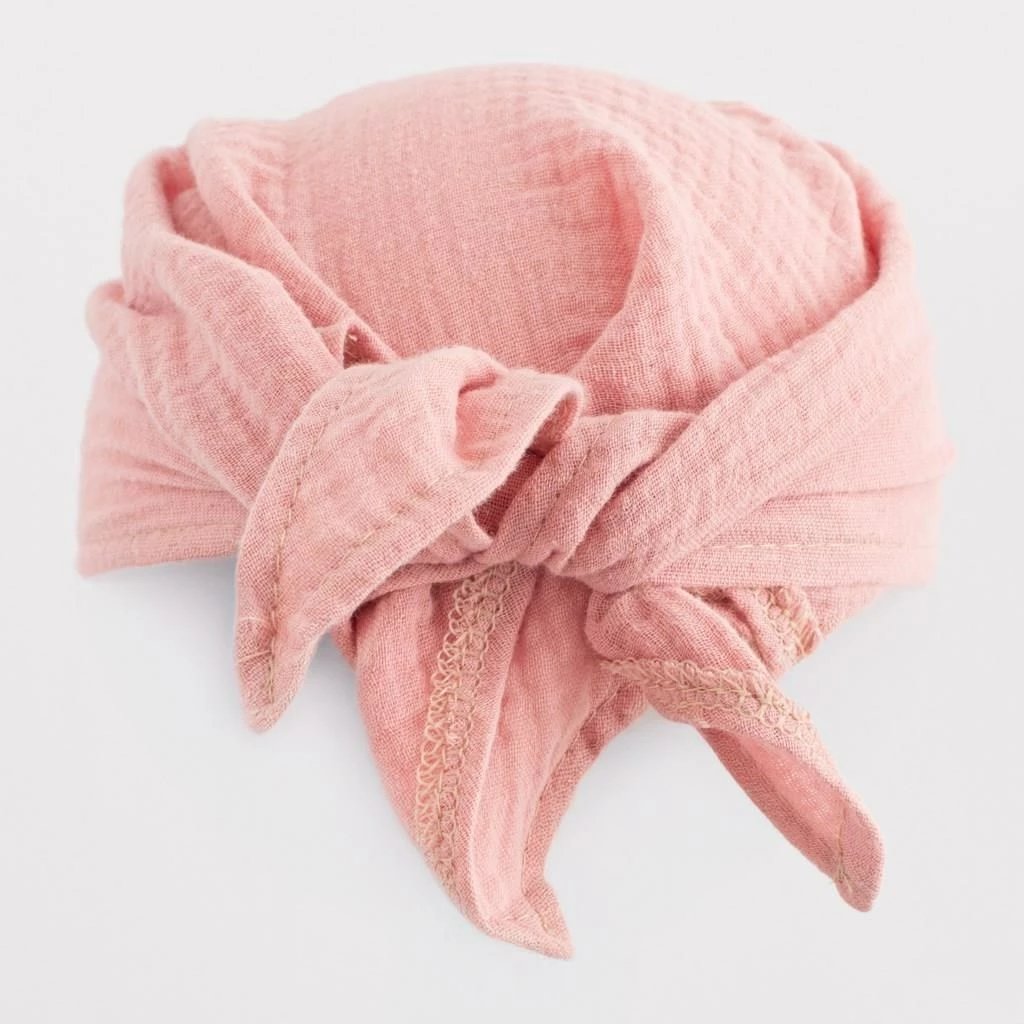 Shami verore muslini me strehë, NEW BABY, 68/74, pambuk 100%, OEKO-TEX Standard 100, rozë