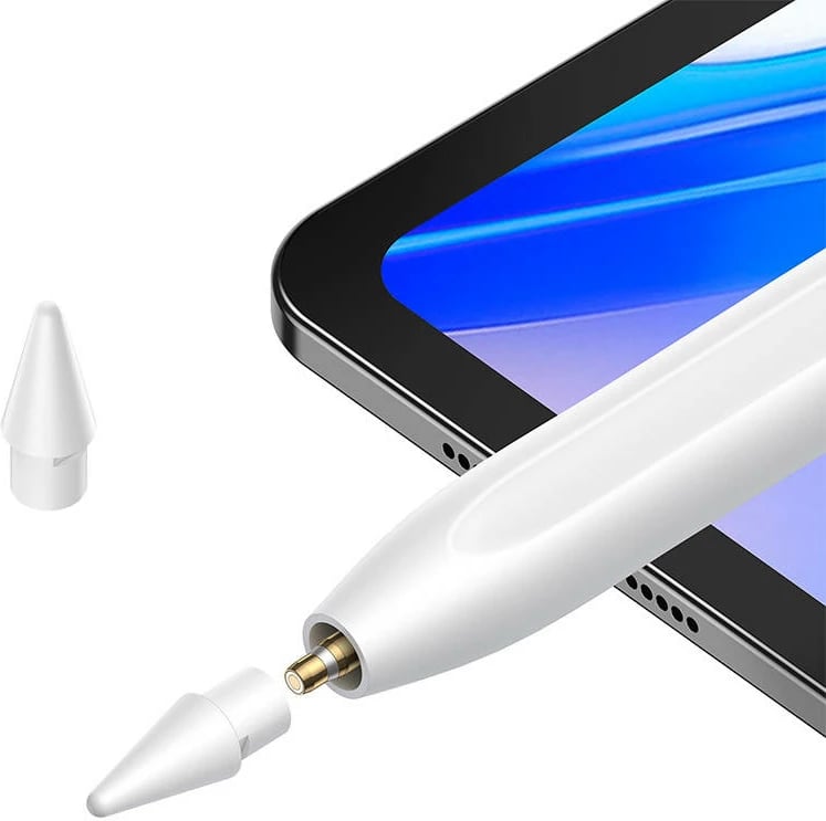Stylus Baseus SXBC060302 për iPad, aktiv + pasiv, indikator LED, i bardhë