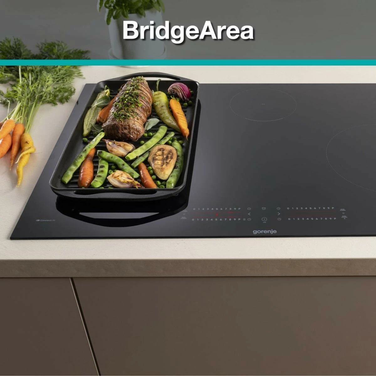 Plitë induksioni Gorenje GI6432BCWF, 4 zona, Touch Control, e zezë
