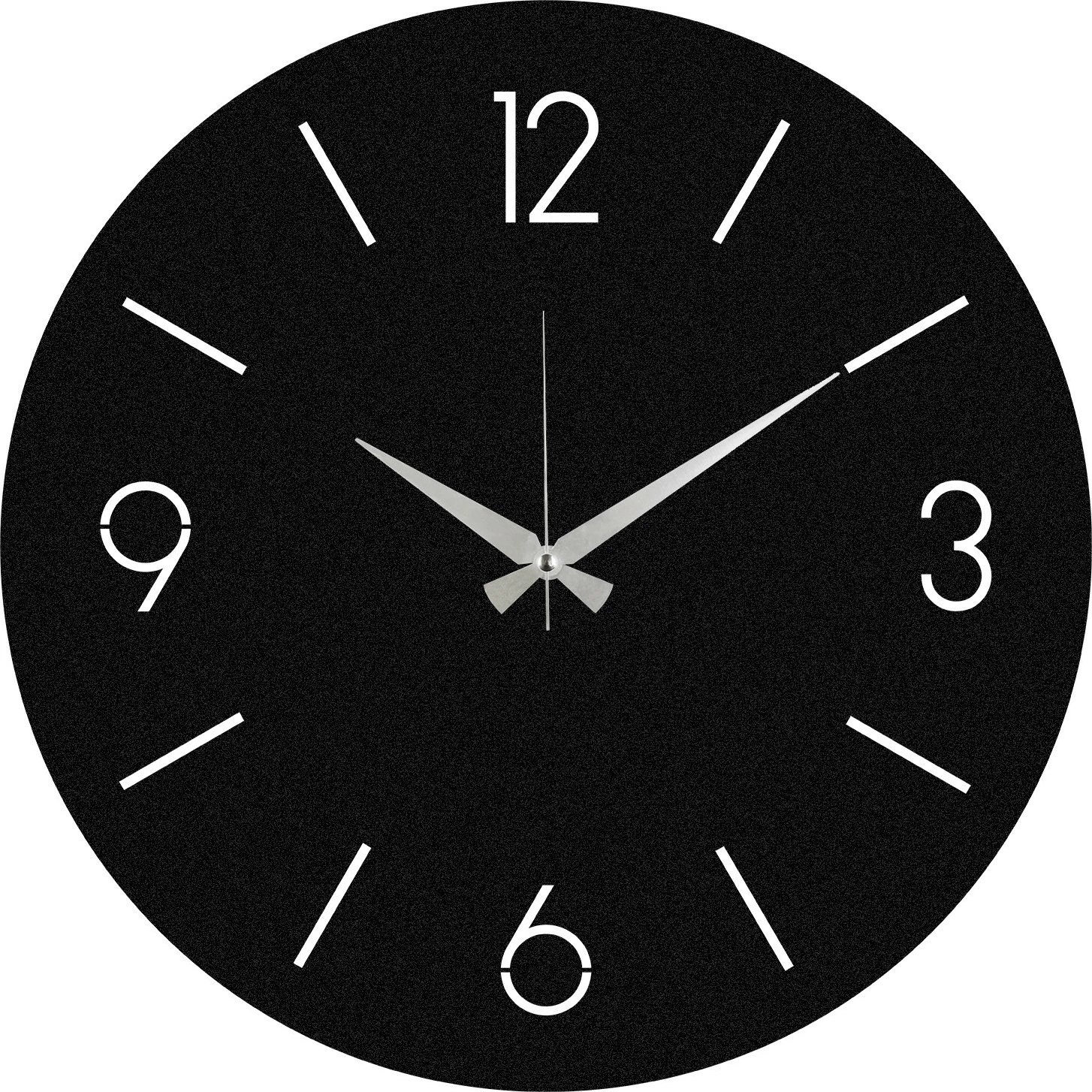 Orë muri dekorative metalike Wallity, Trevwela, e zezë, 48x48cm