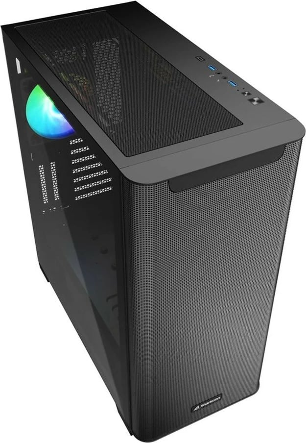 Kasë Sharkoon M30 RGB midi, e zezë