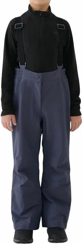 Pantallona skijimi për djem 4F, anthracite