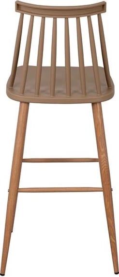 Karrige për bar Vanessa, ngjyrë kapuçino, 43x49x107 cm, set prej 2 copë