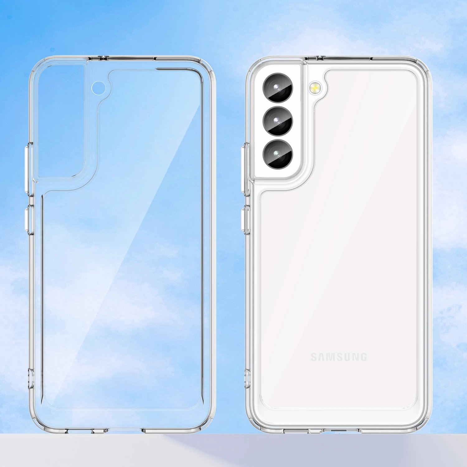 Mbështjellës Hurtel Outer Space Case për Samsung Galaxy S23+, transparent