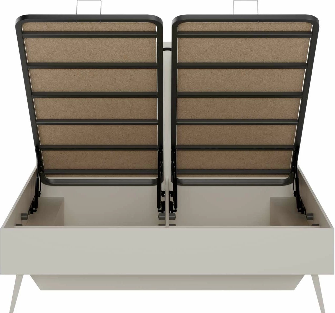 Krevat dopio, ngjyrë mink, Hanah Home, Milano