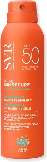 Spray mbrojtës nga dielli uniseks SVR Sun Secure Mist SPF50, 200ml