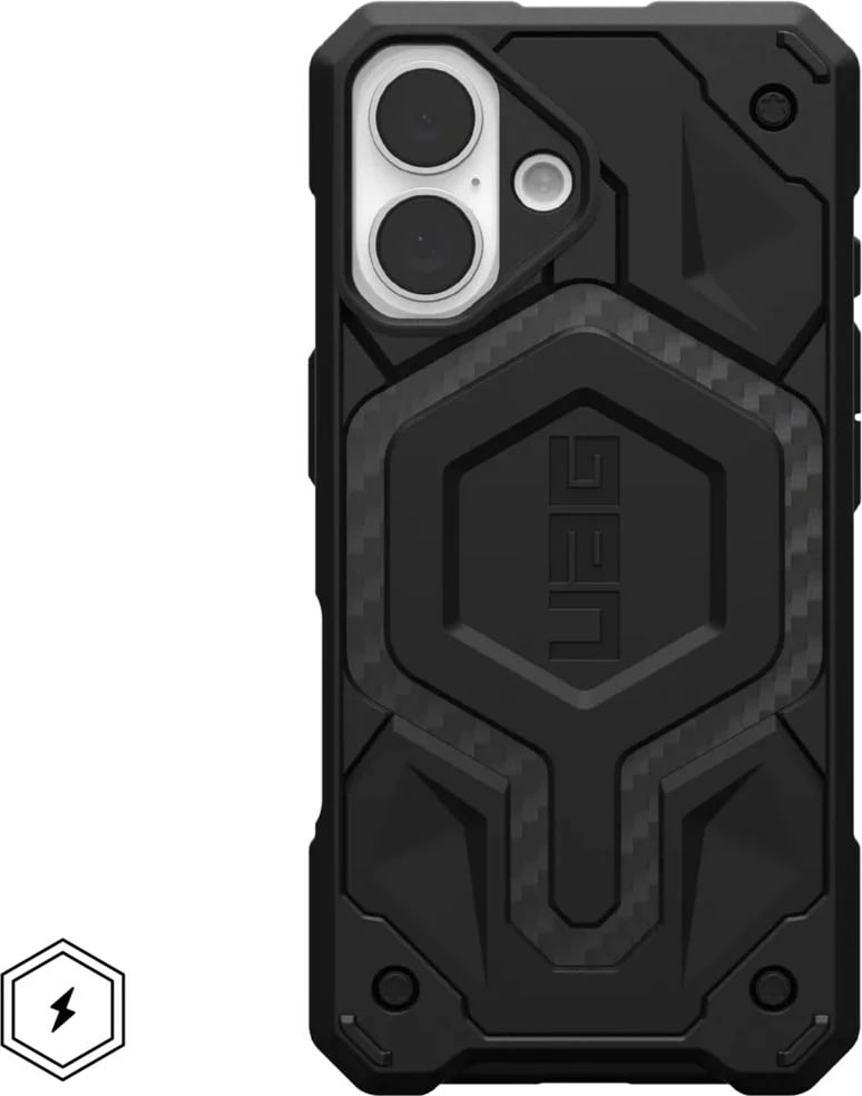 Mbështjellës Urban Armor Gear Monarch për celular, për Apple, 6.1", PC, zi