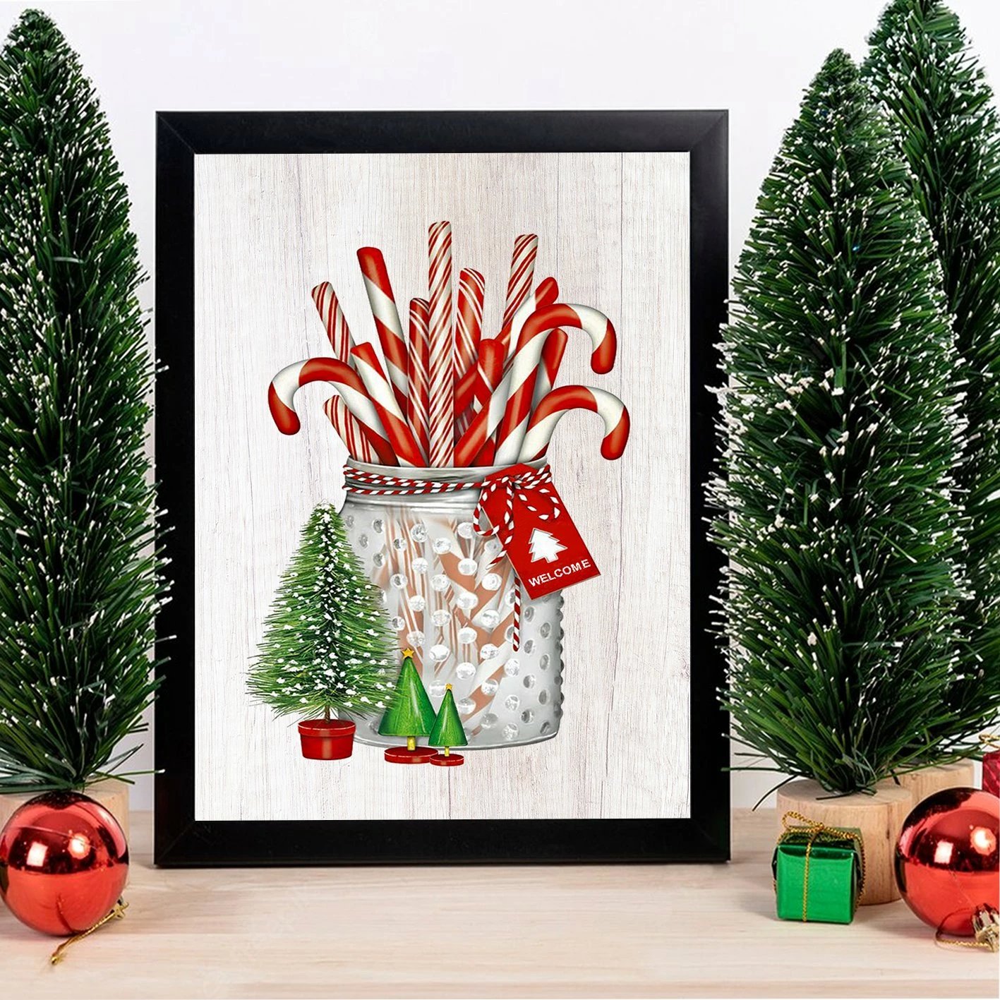 Pikturë dekorative me kornizë, MDF, shumëngjyrëshe, Wallity, SC7436501193171