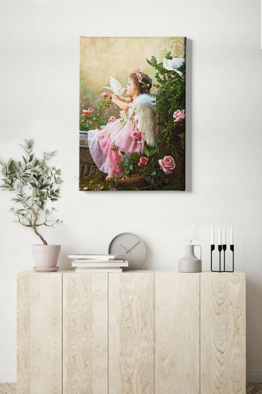 Pikturë dekorative në kanavacë, shumëngjyrëshe, 50x70cm, kornizë druri