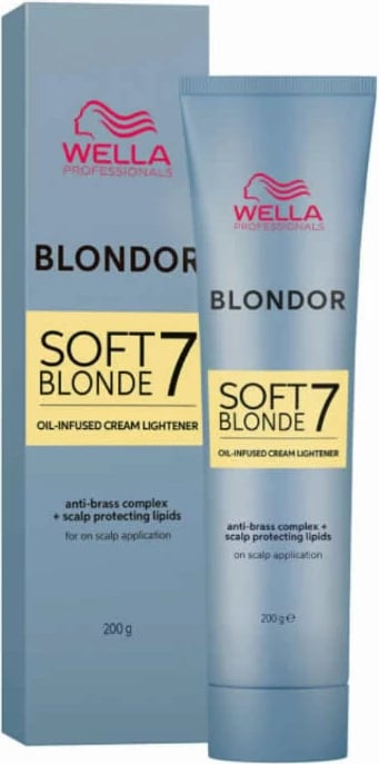 Krem zbardhues flokësh Wella Blondor Soft Blonde 7 uniseks 200g