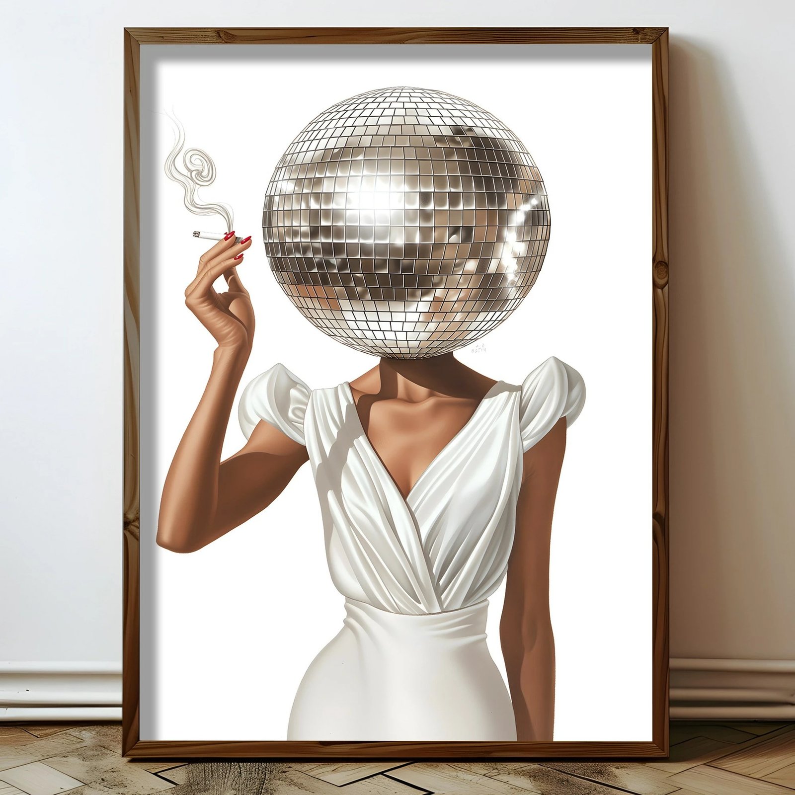 Pikturë dekorative me kornizë MDF, shumëngjyrëshe, HUM081