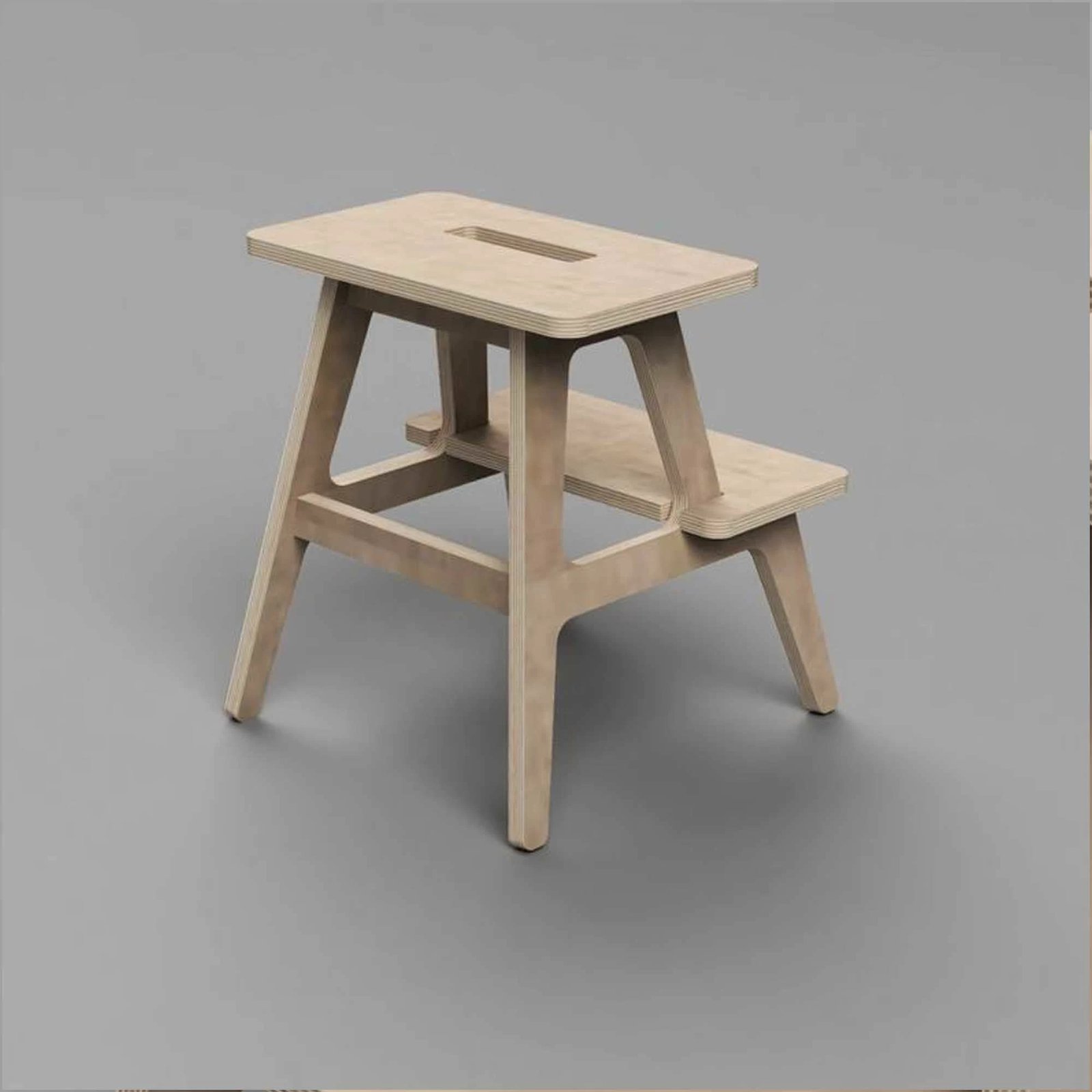 Shkallë druri për shtëpi, ngjyrë natyrale, Skye Decor, CPT3001-47