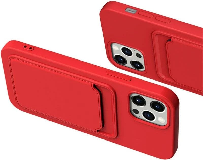 Mbështjellës Hurtel për Xiaomi Redmi Note 10 5G / Poco M3 Pro, silikon, me xhep për kartela, kaltër navy