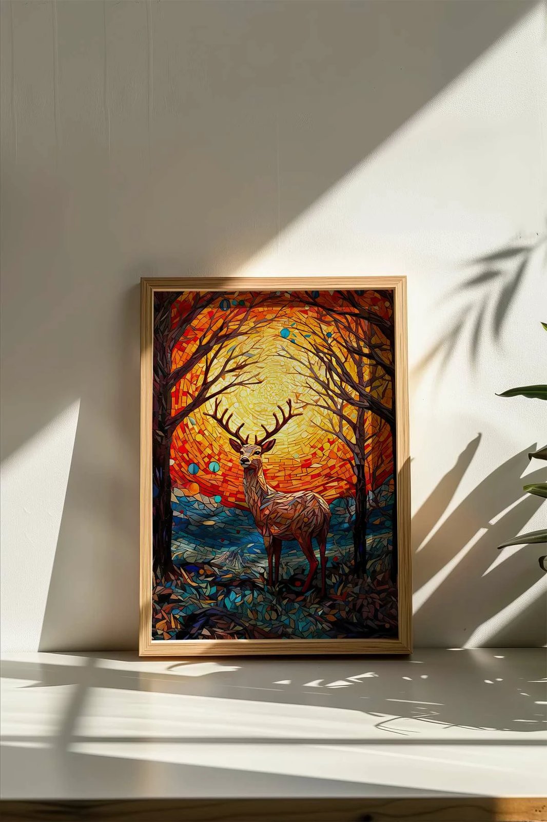 Pikturë dekorative me kornizë, shumëngjyrëshe, Wallity, Mscartmdl4, 33x48cm