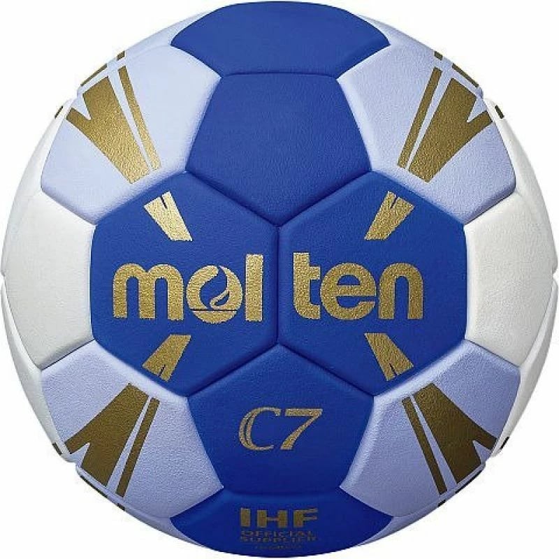 Top për Hendboll Molten, i bardhë me blu dhe ari