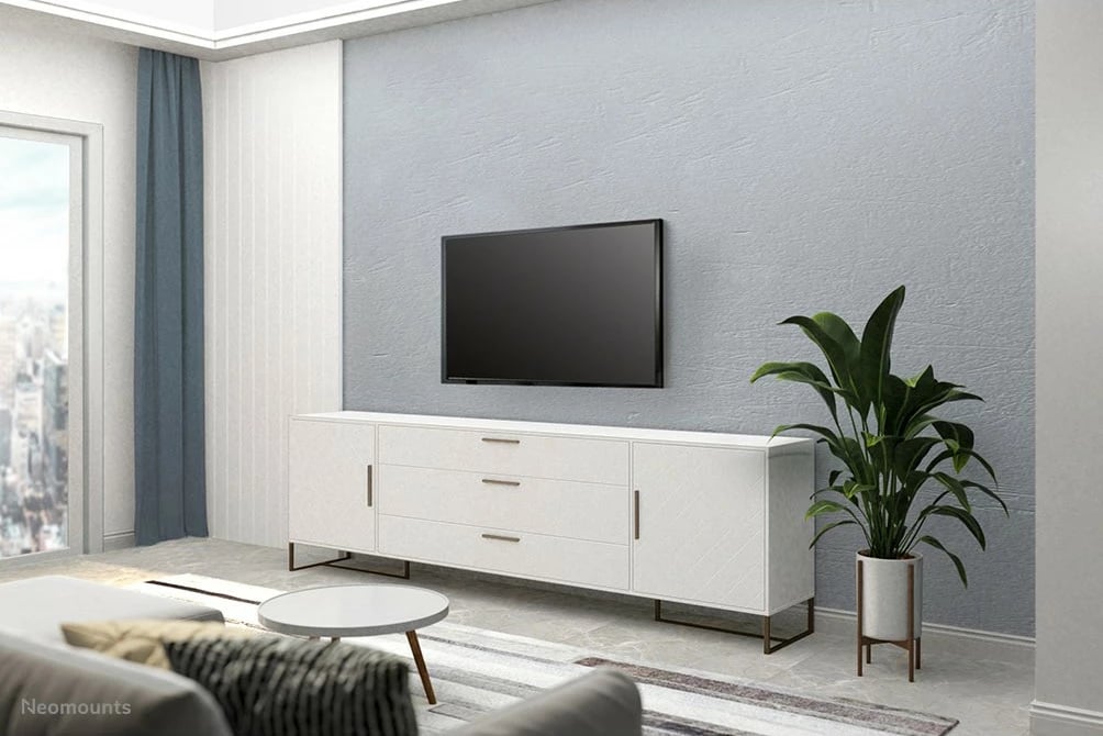 Mbajtës muri për TV Newstar FPMA-W350BLACK, 32-55 inç, çelik, i zi