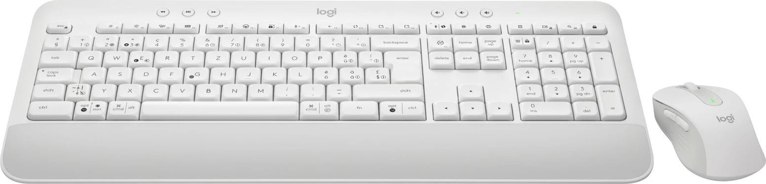 Maus Logitech MK650 For Business, offwhite