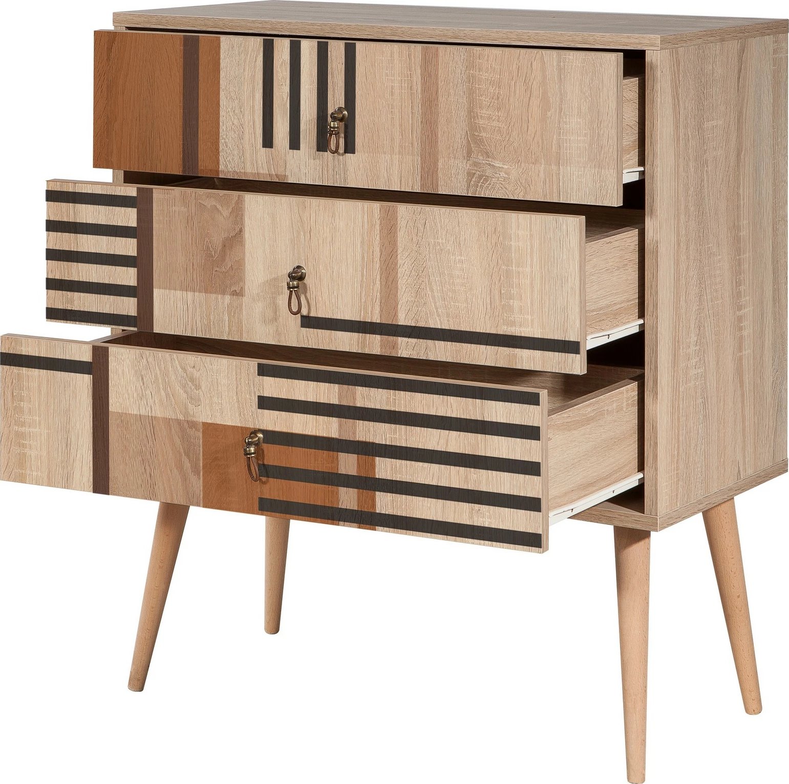 Komodë Hanah Home, City Trio Colorblock, shumëngjyrëshe