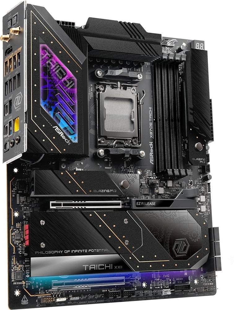Pllakë amë ASRock X870E Taichi, Socket AM5, 4x DDR5, EATX, e zezë