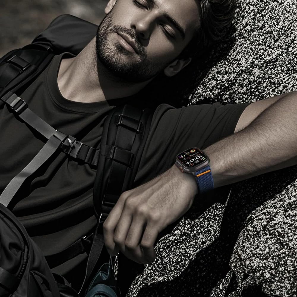 Rrip najloni për Apple Watch Tech-Protect Nylon Clasp, 44/45/46/49 mm, Kaltër