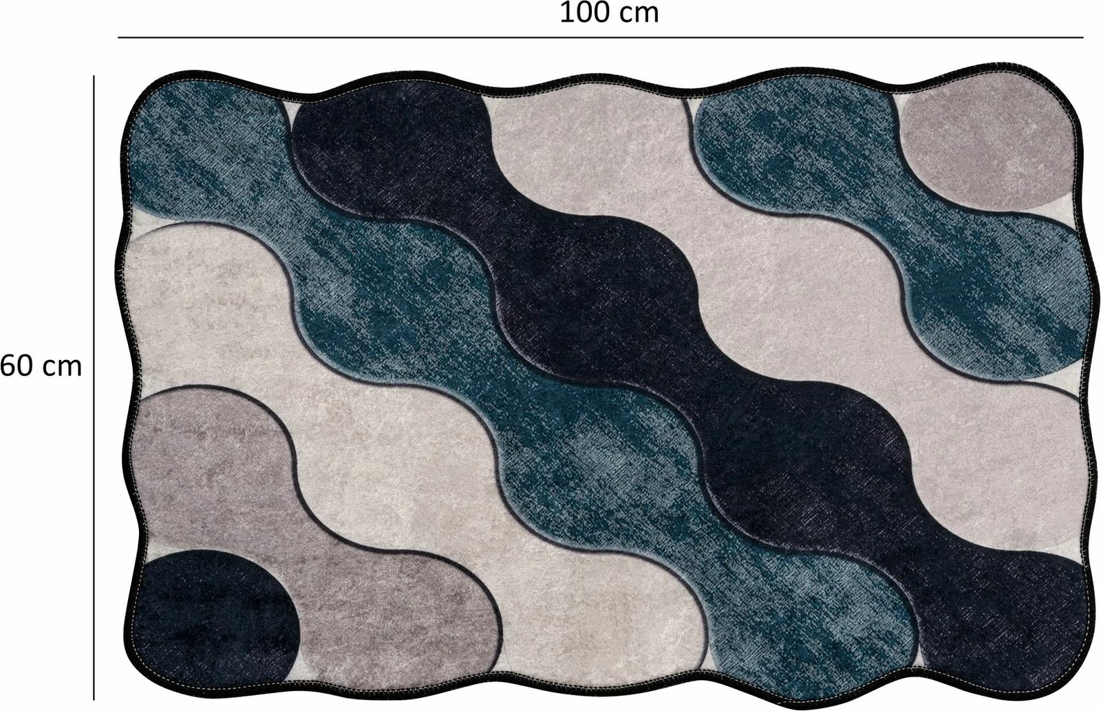 Set tapetash për banjo (2 copë), Mijölnir, rrethore, ngjyrë kaltër