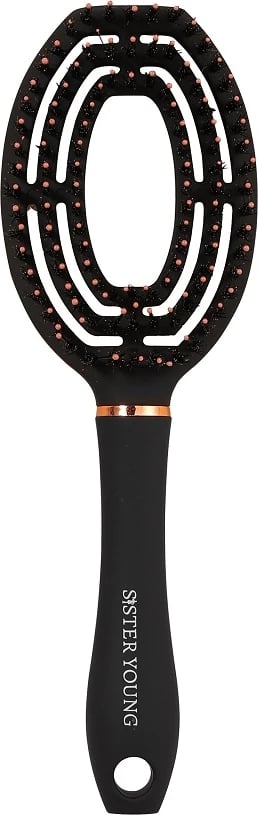 Furçë flokësh Sister Young Coco për femra e zezë, 1 copë