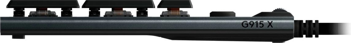 Tastierë Logitech G G915 X, Wired, USB, Mekanike, RGB LED, QWERTY, E zezë