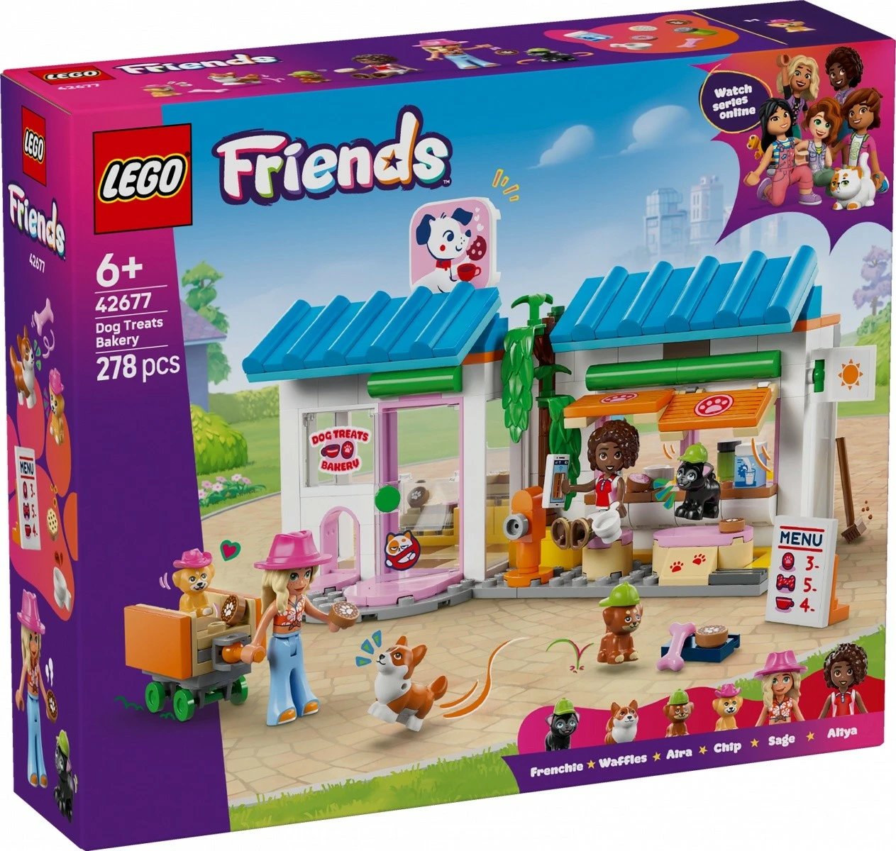 Set ndërtime LEGO Friends 42677 furre me ushqime për qen, 278 pjesë, 6+