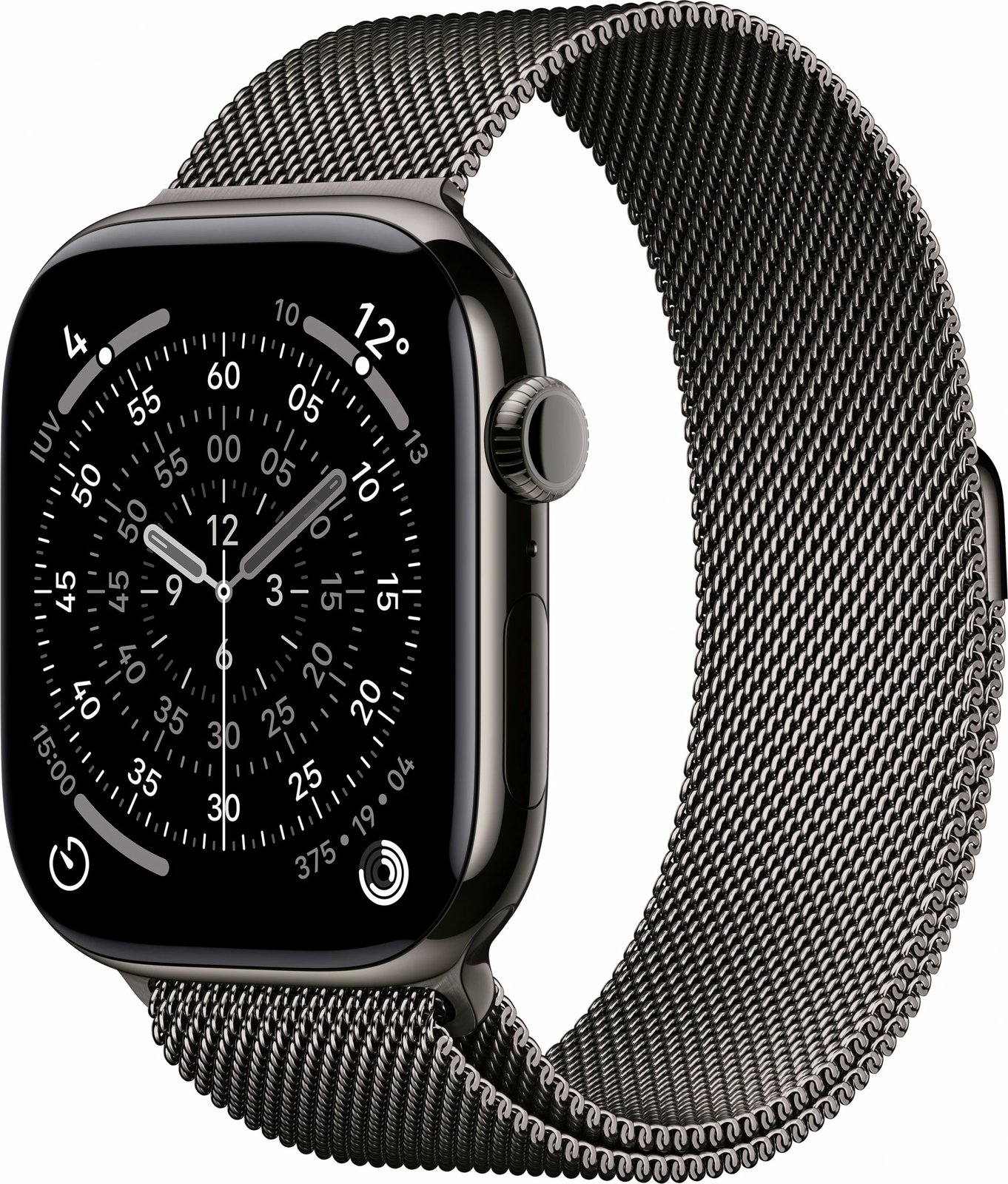 Smartwatch Apple Watch S11, 46mm, Titan, LTE, Milanaise schiefer