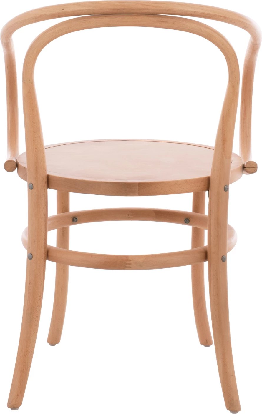 Karrige druri me krahë, dru ahu, ngjyrë natyrale, FH8746.01, 56x52x82 cm