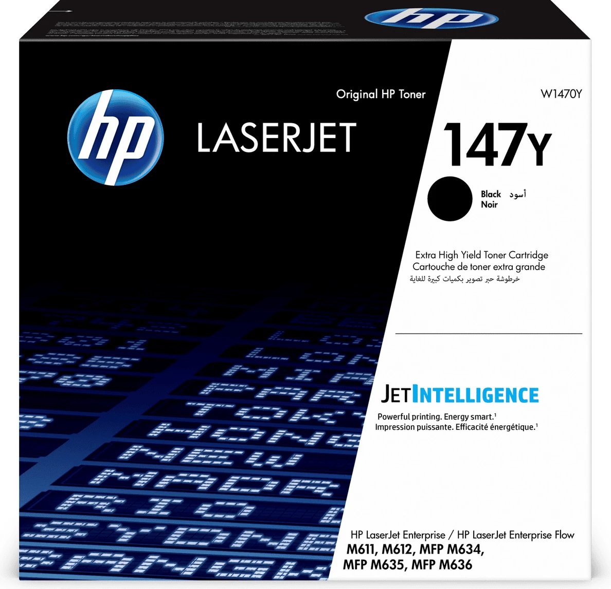 Toner HP 147Y W1470Y rendiment shumë i lartë 42000 faqe XXL, i zi