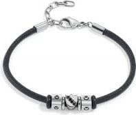Bracelet për meshkuj SECTOR JEWELS SAAL48, e zezë