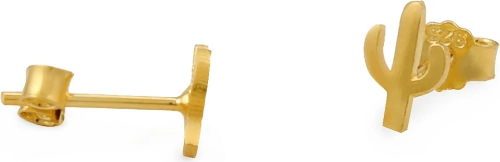 Vathë argjendi të artë, model kaktusi, Jumeon, 10287G