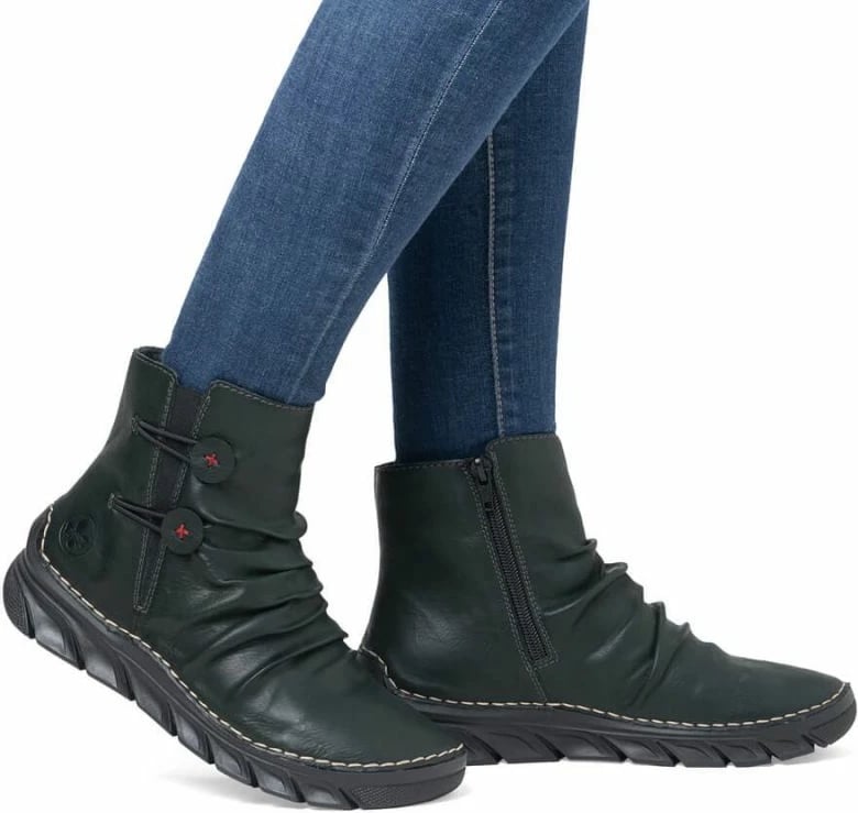 Çizme për femra Rieker, të gjelbra