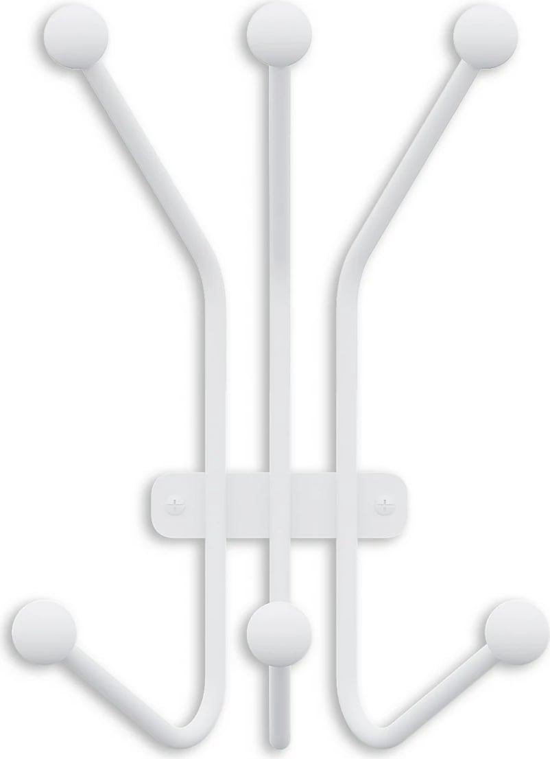 Varëse muri metalike Wallity, Ant-B, e bardhë, 23x13x30cm