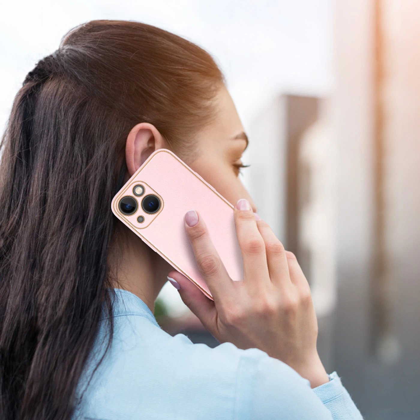 Mbështjellës Dux Ducis Yolo për iPhone 14 Plus, Rozë