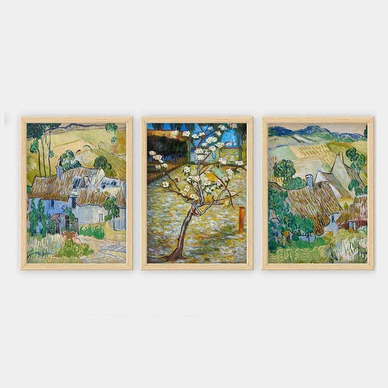 Pikturë dekorative me kornizë (3 copë), Wallity, 3NTC_UN256347_5575