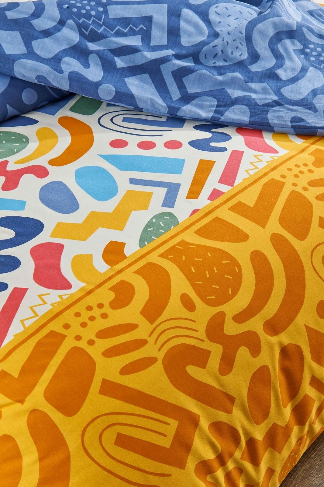 Set mbulesë jorgan XXL Single, L'Essentiel Linge de Maison, Doodle, shumëngjyrësh