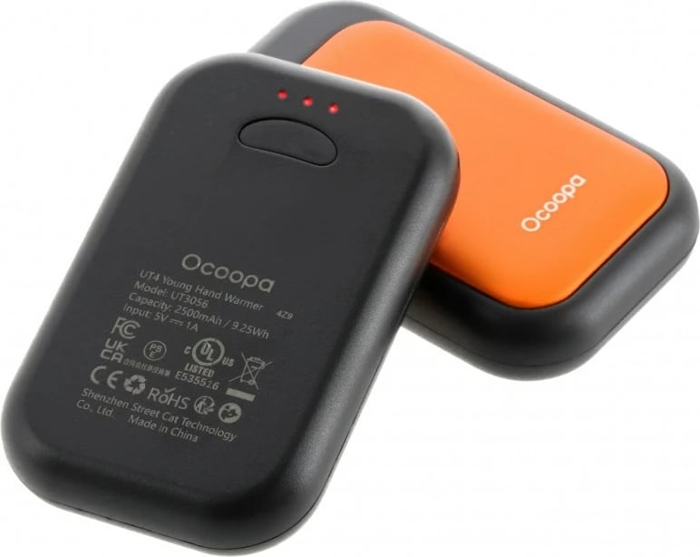 Ngrohës dore elektrik Ocoopa UT4, 5000 mAh, alumini, portokalli/zi