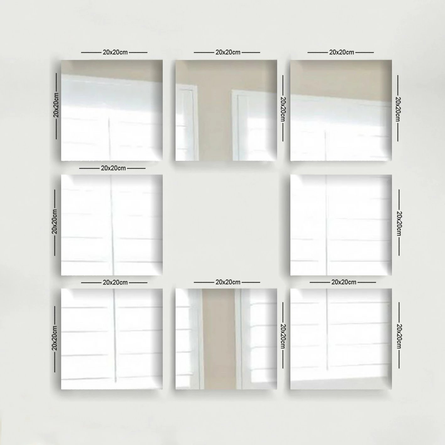 Set pasqyrash (8 copë), Wallity, SETAYNA_017