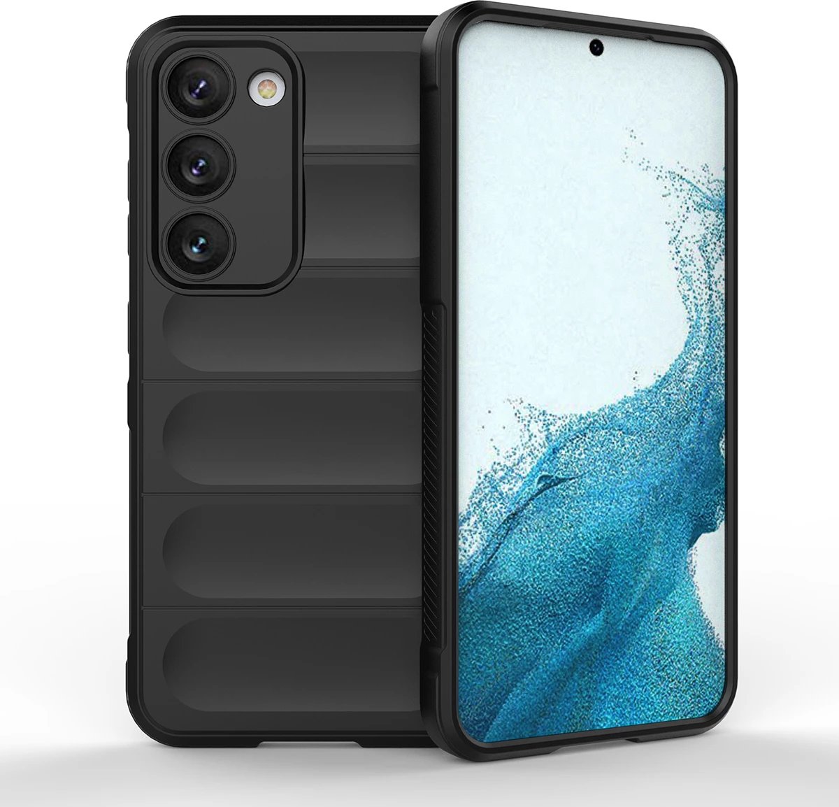 Mbështjellës Hurtel Magic Shield Case për Samsung Galaxy S23+, i zi