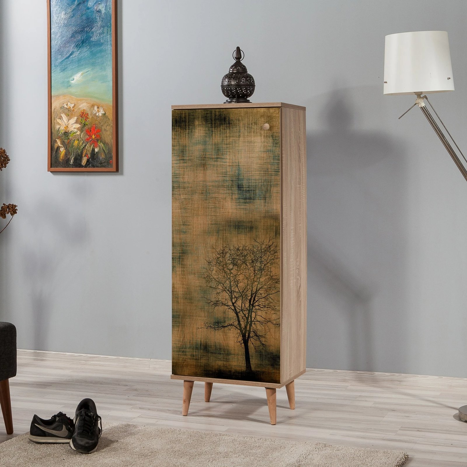 Dollap për këpucë Skye Decor, ngjyrë lisi Sonoma, Filinta - 729