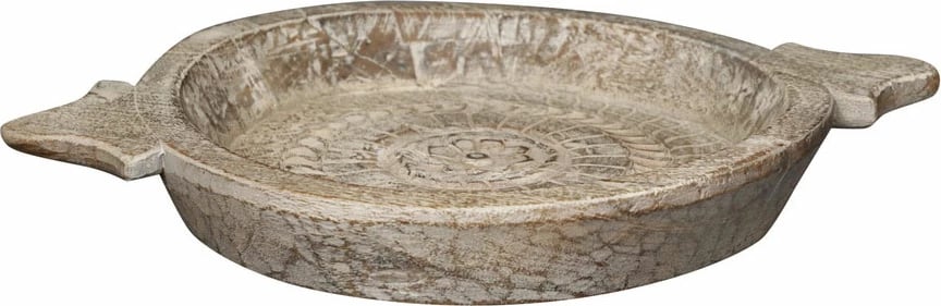Tabaka dekorative prej druri, ngjyrë kafe, 55x44x8cm Tabaka dekorative prej druri, ngjyrë kafe, 55x44x8cm