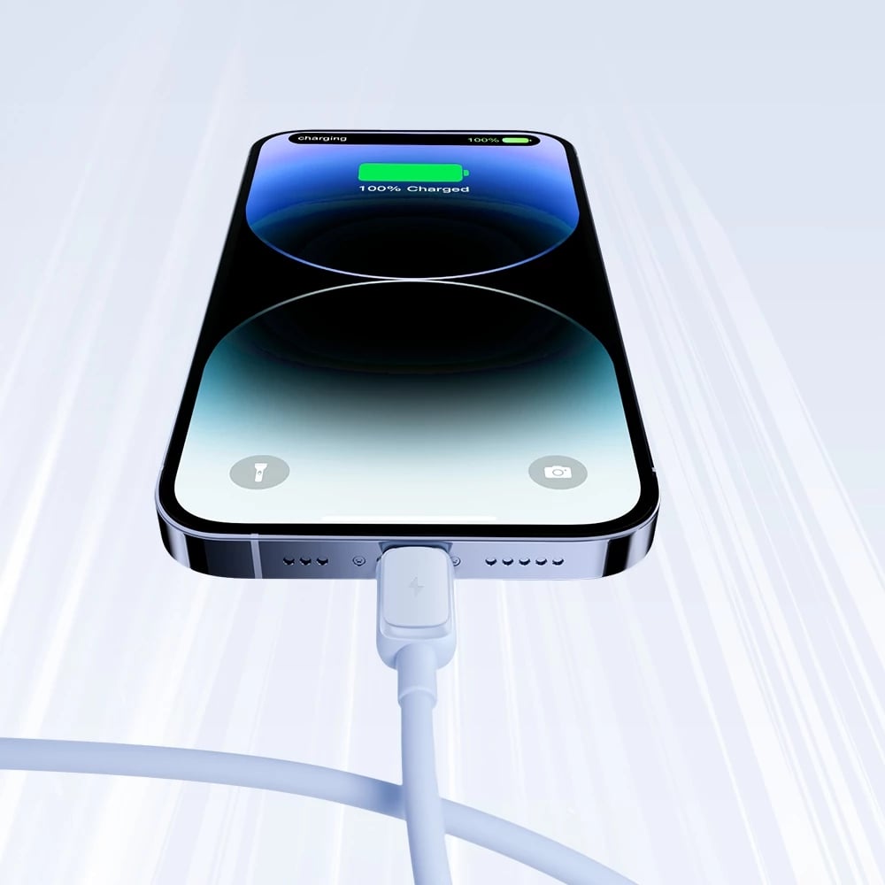Kabllo Joyroom Multi-Color Series A14 Lightning në USB-A, 1.2m, 2.4A, Kaltër